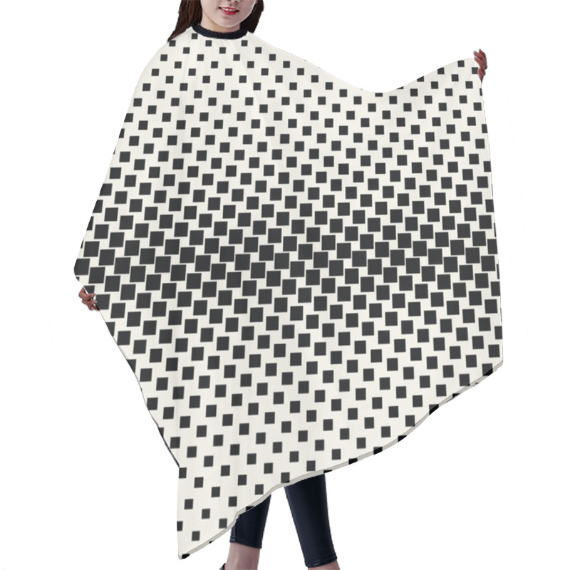 Personality  Geometric Square Halftone Gradient Pattern Graphic Design Hair Cutting Cape