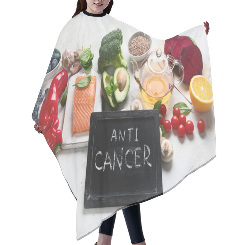 Personality  Anti Cancer Food.  Hair Cutting Cape