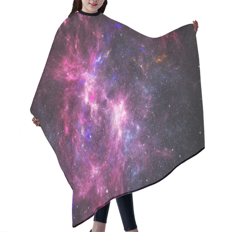 Personality  Deep Space Nebula With Stars Hair Cutting Cape