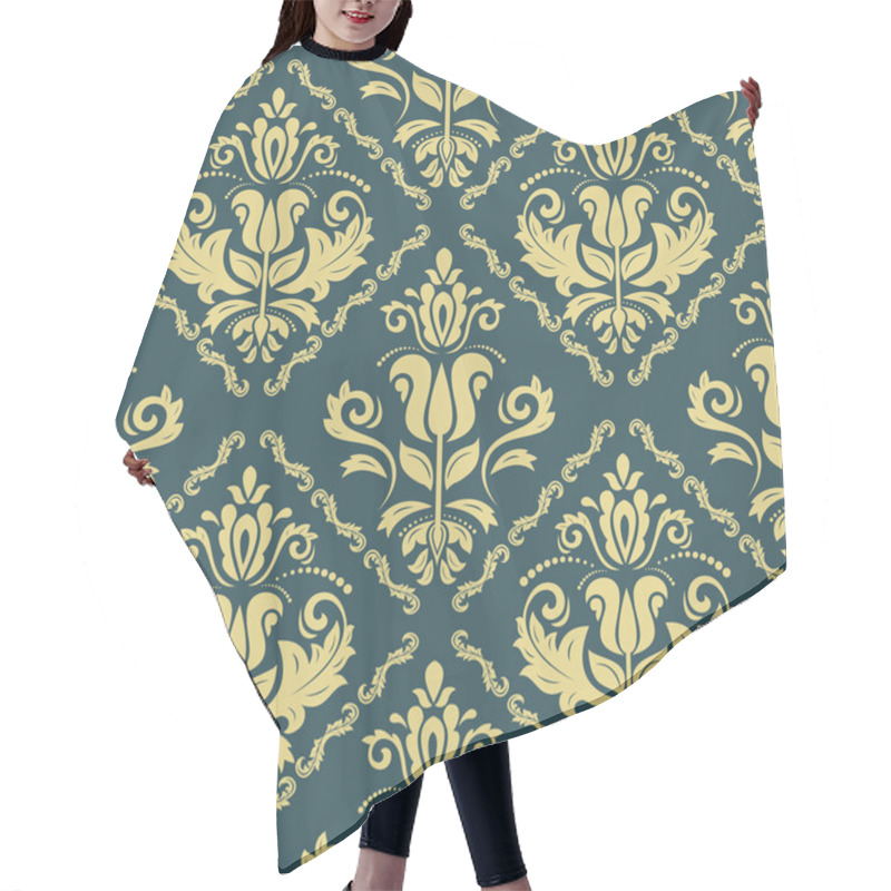 Personality  Damask Seamless  Pattern Hair Cutting Cape