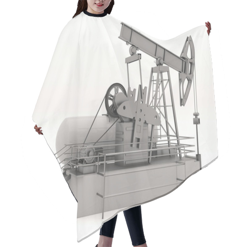 Personality  Pumpjack Isolated Hair Cutting Cape