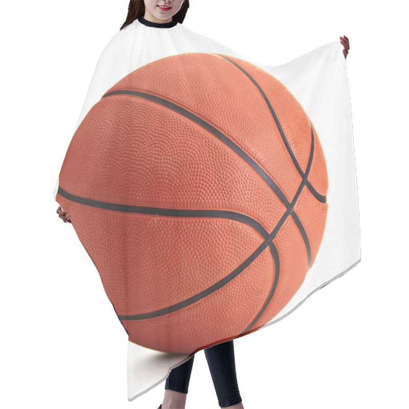 Personality  Basketball Ball Over White Background Hair Cutting Cape