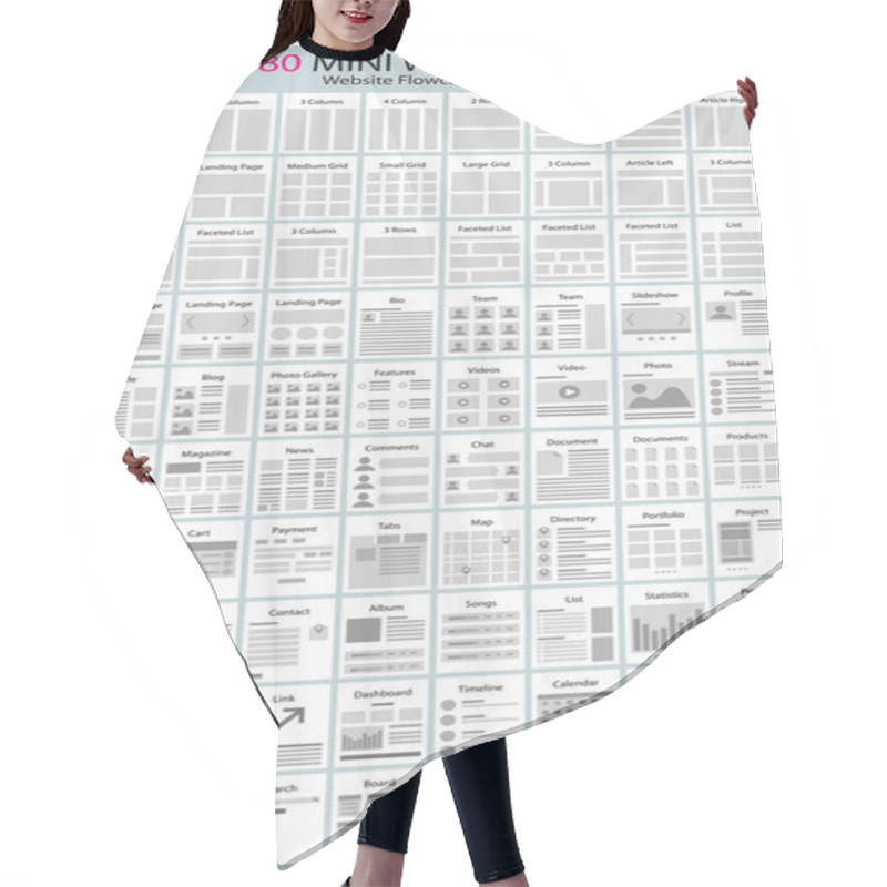 Personality  Website Workflow Charts And Wireframes Hair Cutting Cape