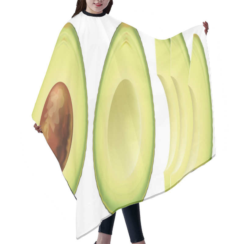 Personality  Avocado. Hair Cutting Cape