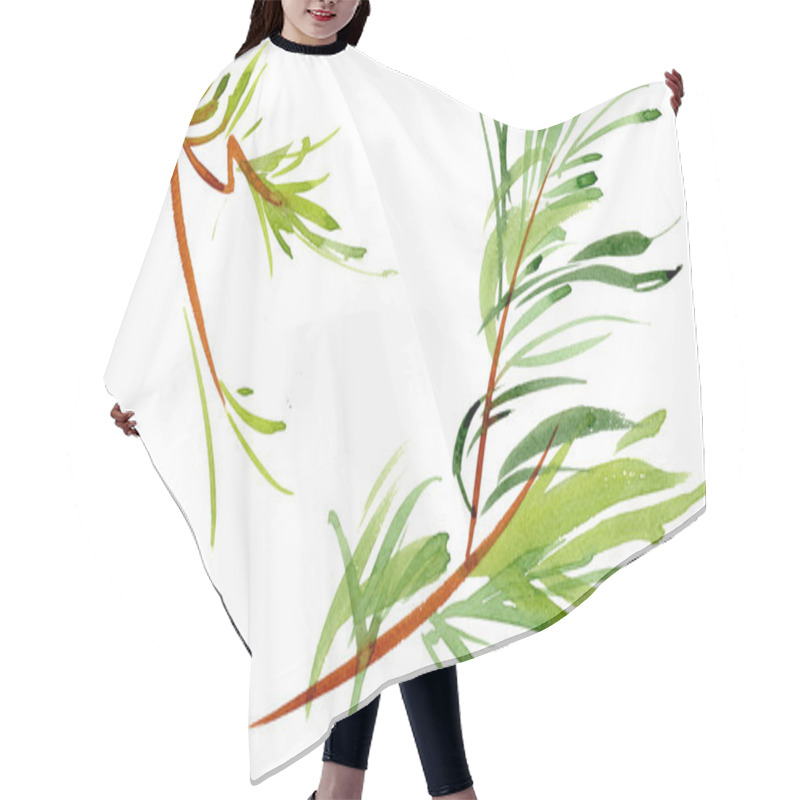 Personality  Spring Green Branches Hair Cutting Cape