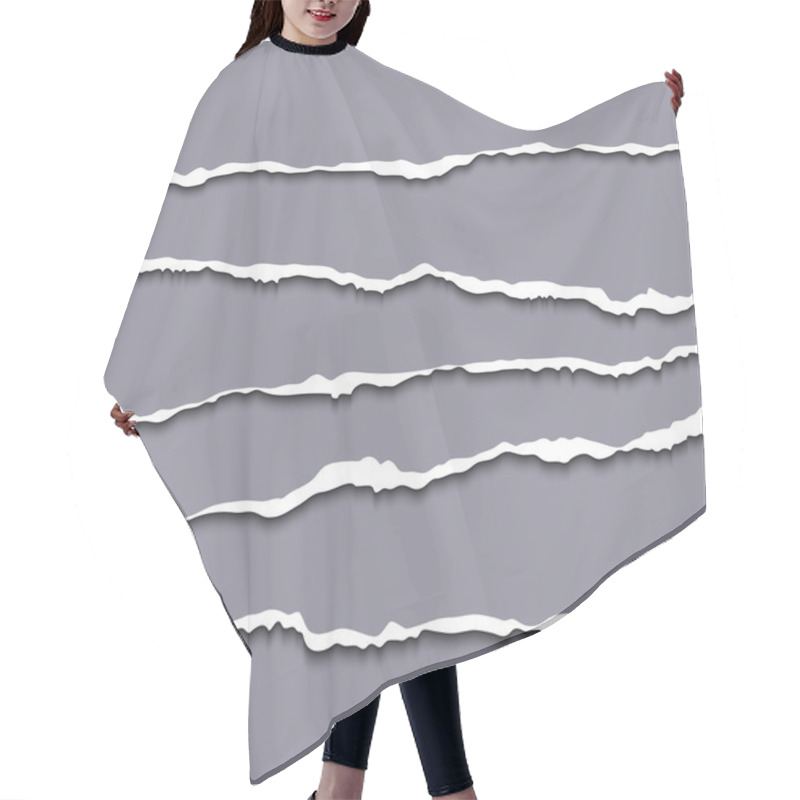 Personality  Torn Paper Hair Cutting Cape