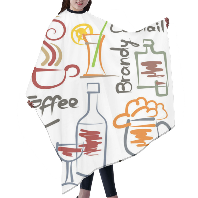 Personality  Beverages Hair Cutting Cape