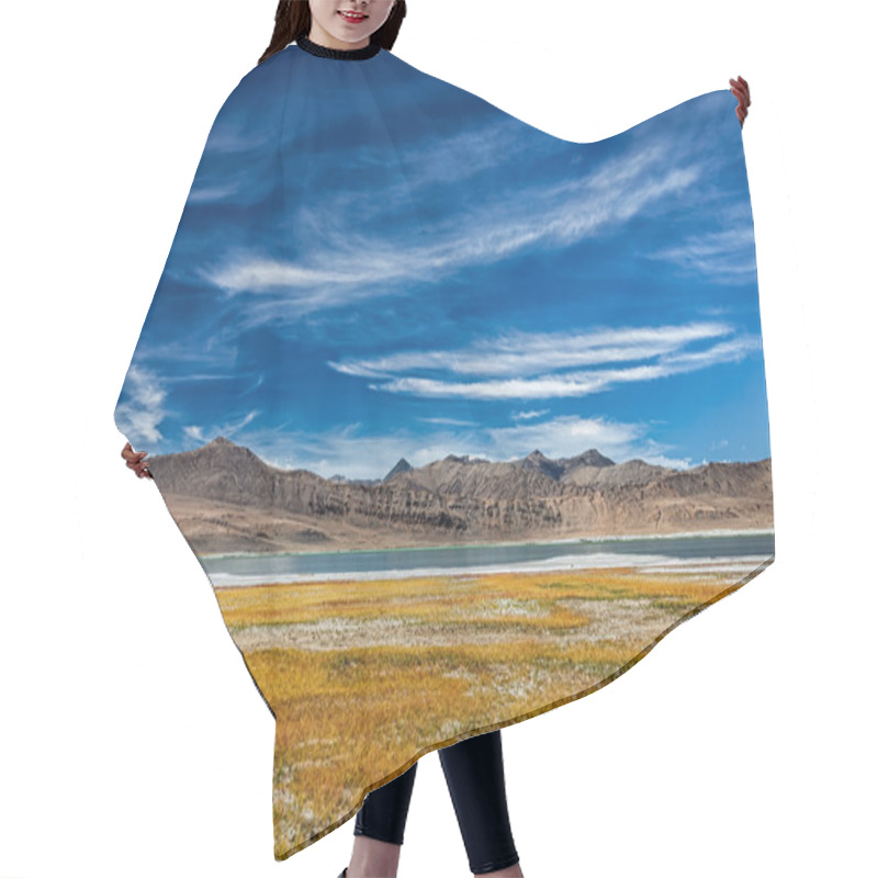 Personality  Mountain Lake Tso Kar In Himalayas Hair Cutting Cape