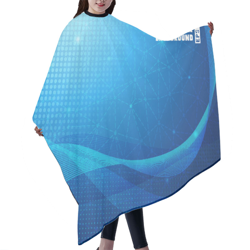 Personality  Abstract Blue Background Hair Cutting Cape