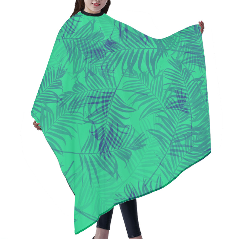 Personality  Tropical Palm Leaves Pattern. Hair Cutting Cape