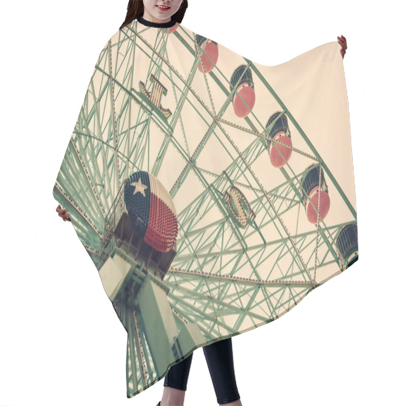 Personality  Texas Star Ferris Wheel Hair Cutting Cape