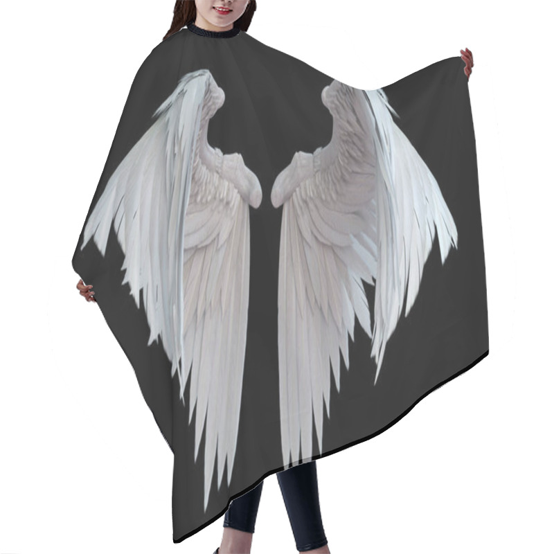 Personality  Angel Wings 3D Render Hair Cutting Cape