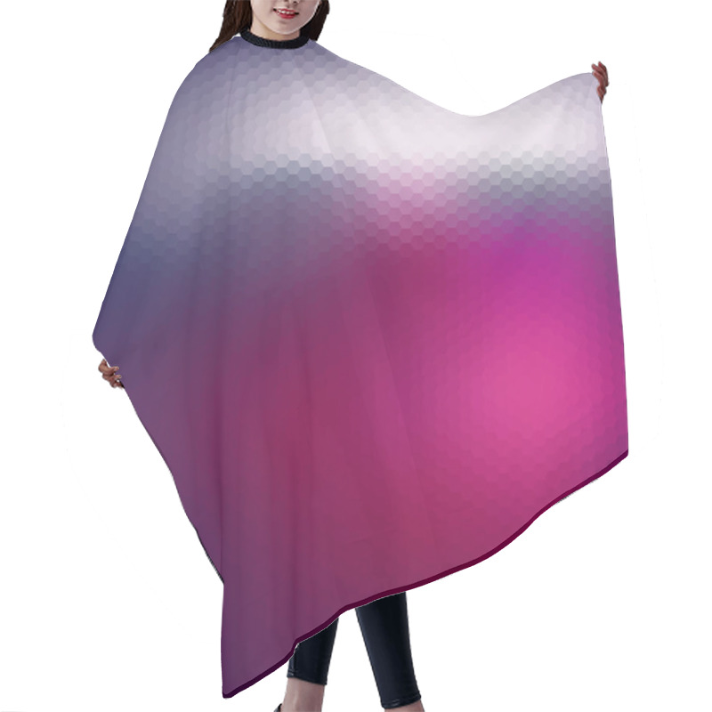 Personality  Pink Hues Hexagonal Abstract Background Hair Cutting Cape