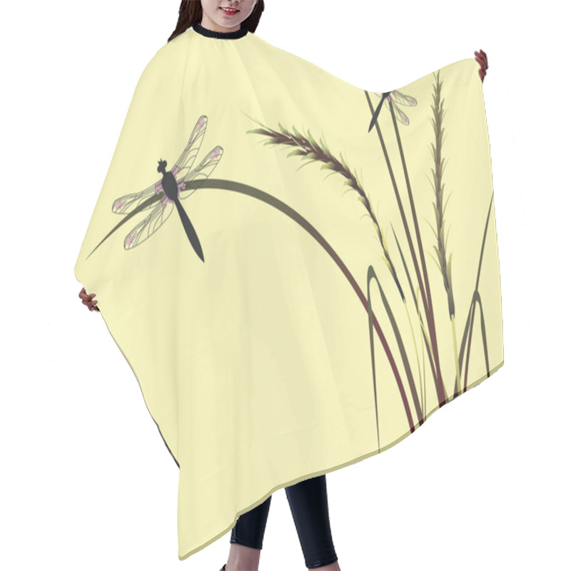 Personality  Dragonfly Hair Cutting Cape