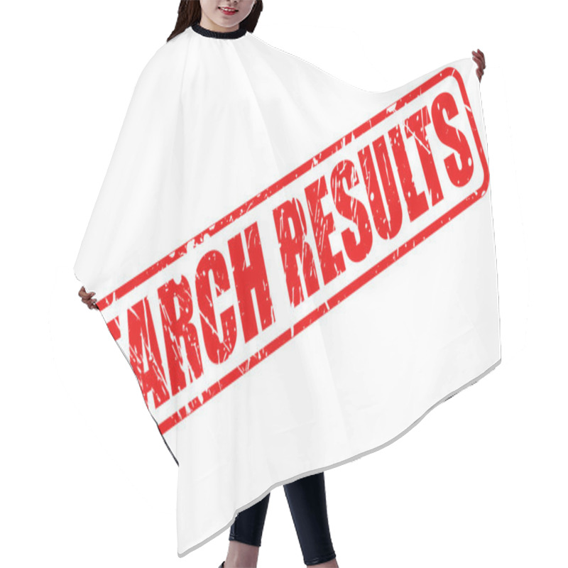 Personality  SEARCH RESULTS Red Stamp Text Hair Cutting Cape