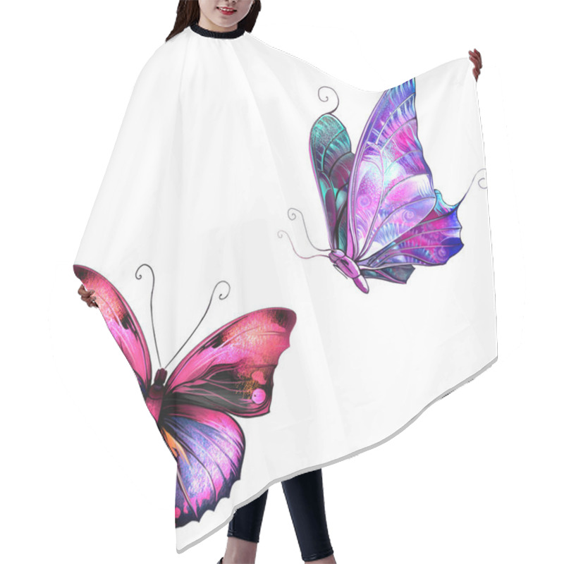 Personality  Butterflies Hair Cutting Cape