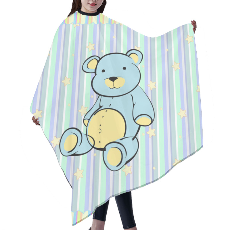 Personality  Teddy Bear Hair Cutting Cape