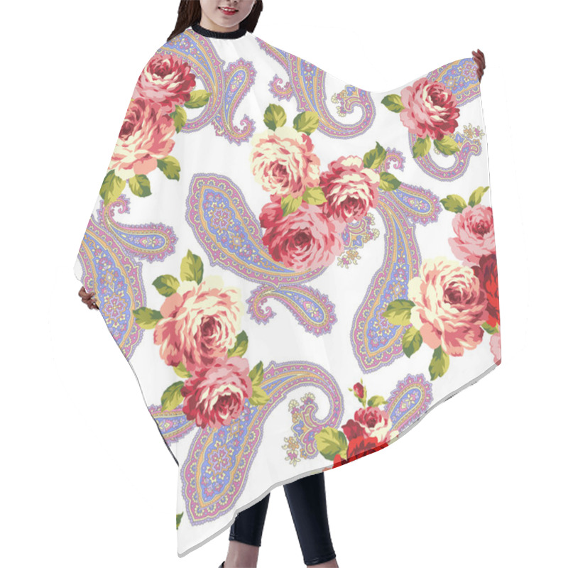 Personality  Rose And Paisley Hair Cutting Cape