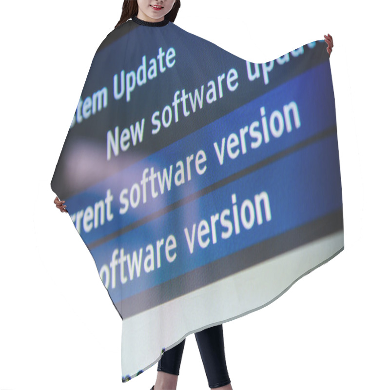 Personality  System Update Software Hair Cutting Cape