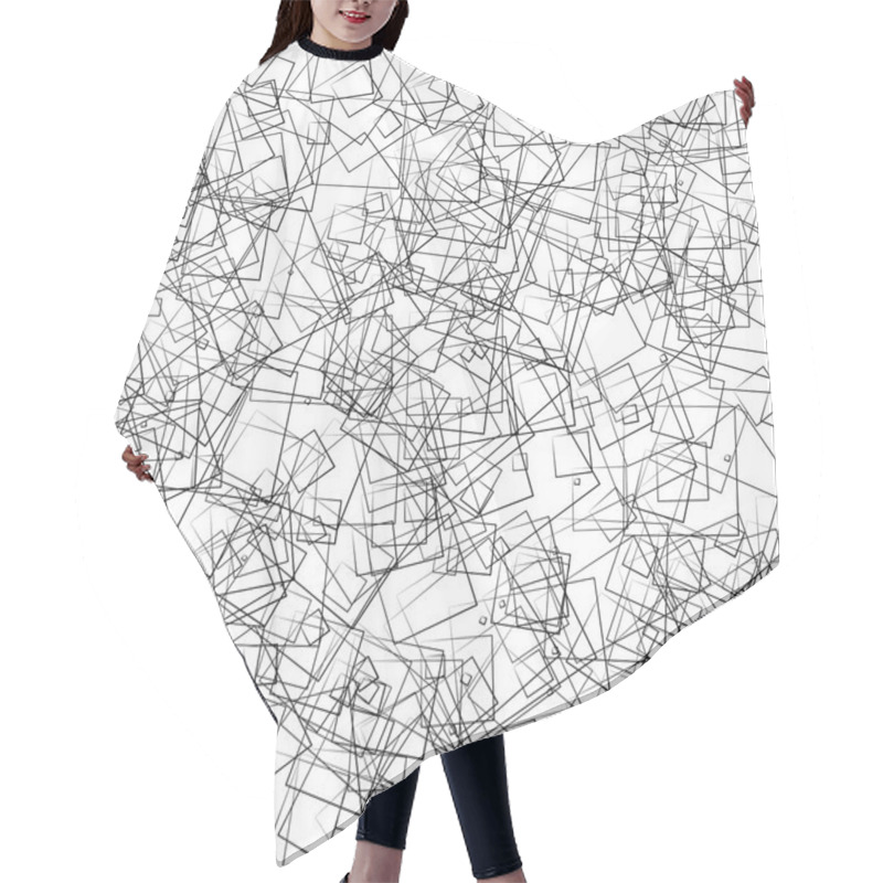 Personality  Abstract Intersecting Lines Background Hair Cutting Cape