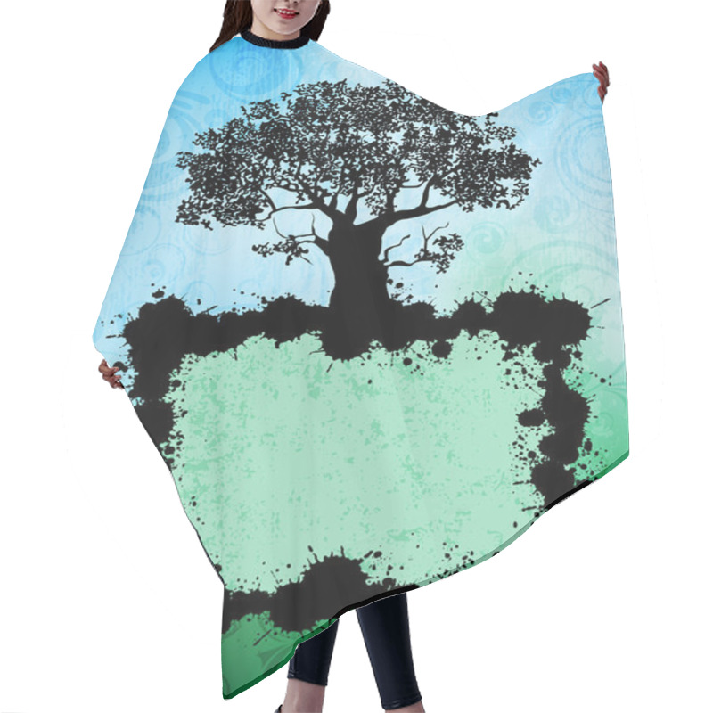 Personality  Nature Theme Banner Hair Cutting Cape