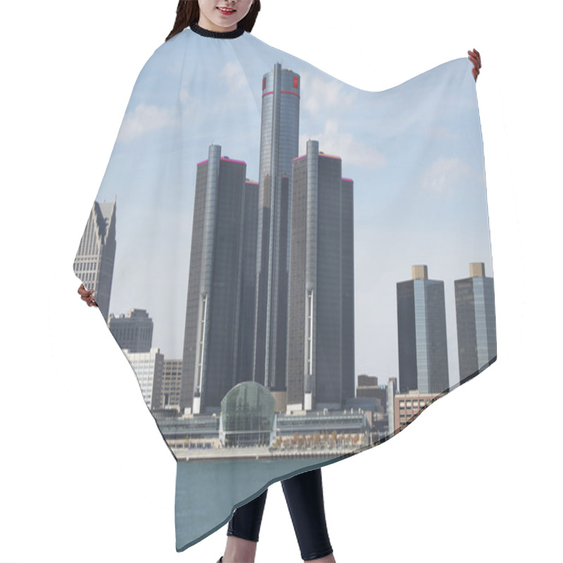 Personality  Detroit Skyline Hair Cutting Cape