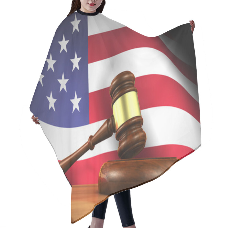 Personality  American Law Concept Hair Cutting Cape