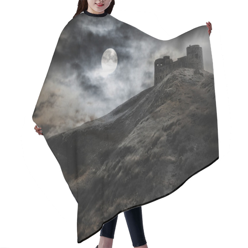 Personality  Night, moon and dark fortress hair cutting cape