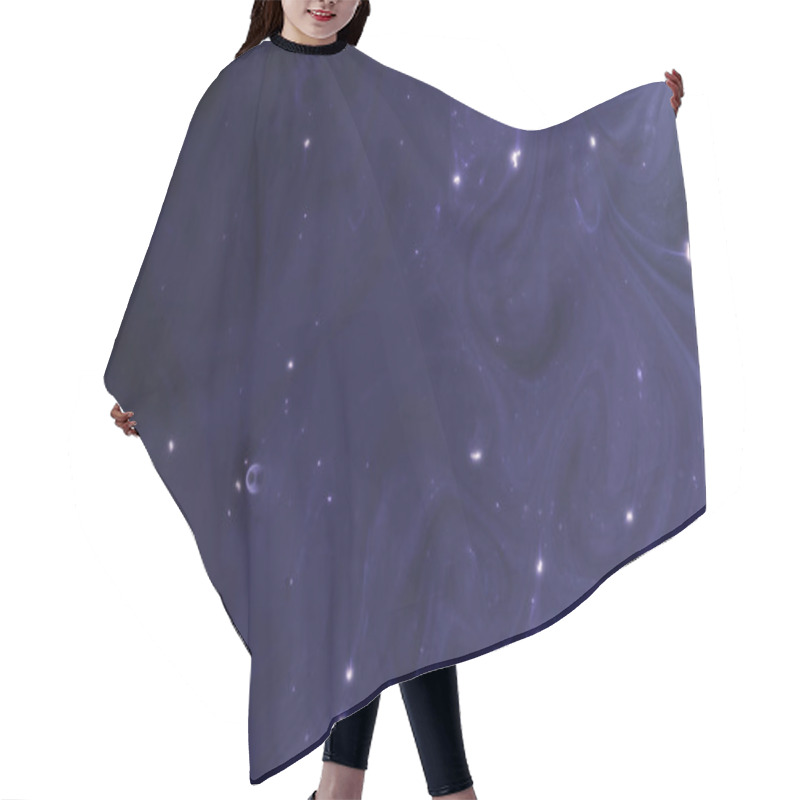 Personality  Abstract Dark Purple Background As Space Hair Cutting Cape