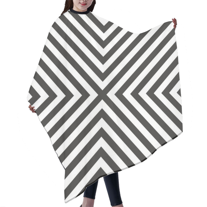 Personality  Tile Black And White Pattern Or Geometric Vector Background Hair Cutting Cape