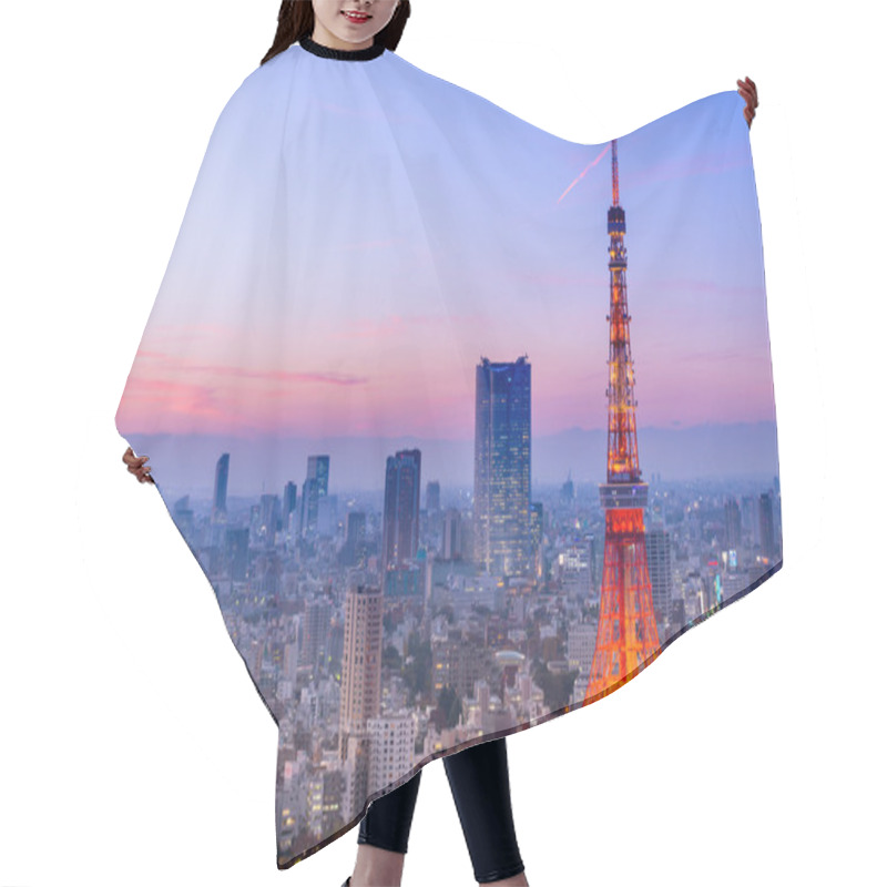 Personality  Tokyo Tower In The Evening Hair Cutting Cape