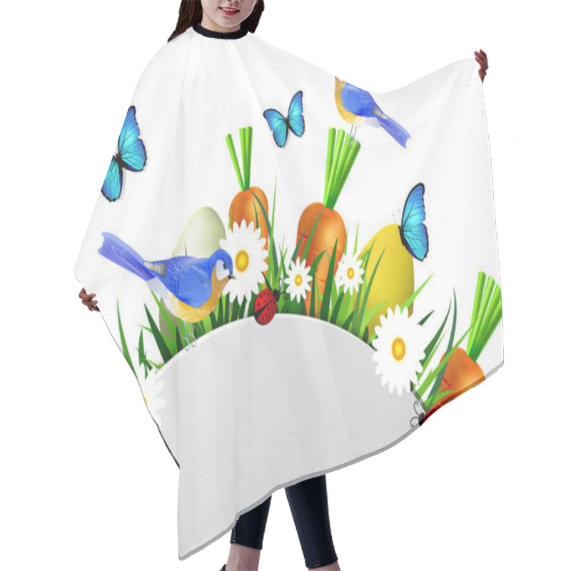 Personality  Happy Ester Card Hair Cutting Cape