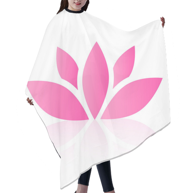 Personality  Vector Lotus Flower Hair Cutting Cape