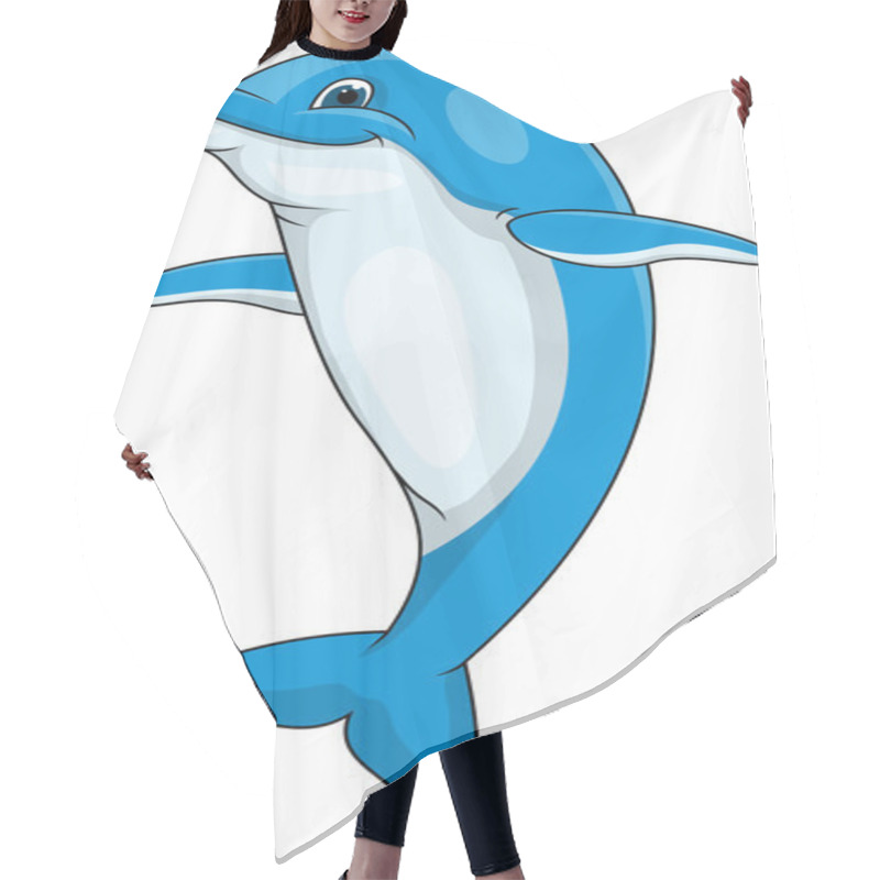 Personality  Funny Dolphin Hair Cutting Cape