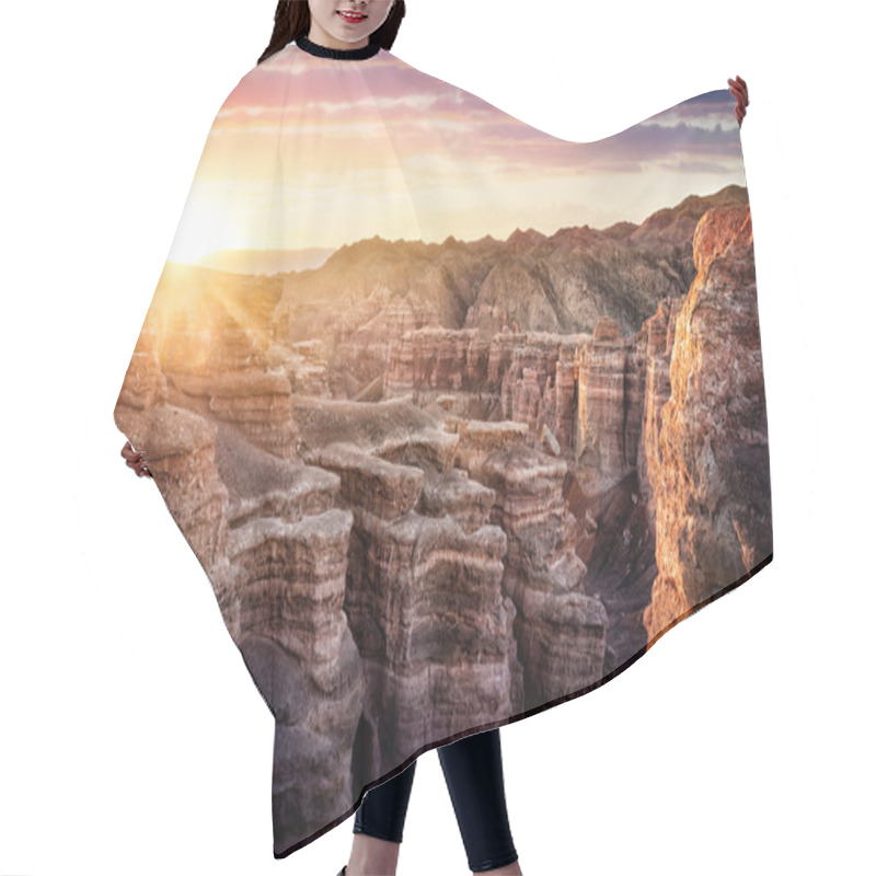 Personality  Charyn Canyon In Kazakhstan Hair Cutting Cape