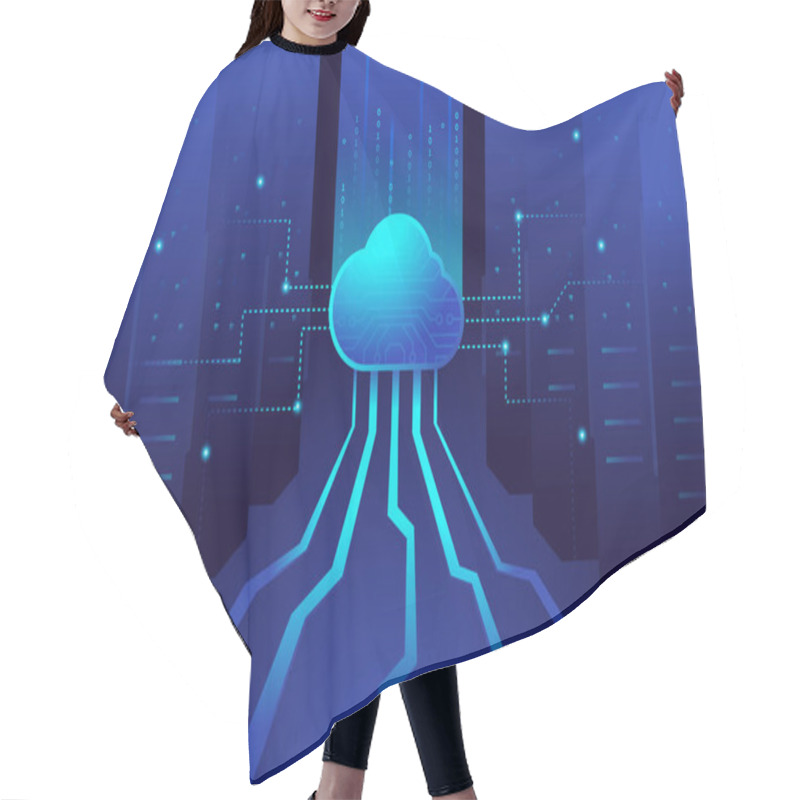 Personality  Cloud Computing Architecture Illustrations Hair Cutting Cape