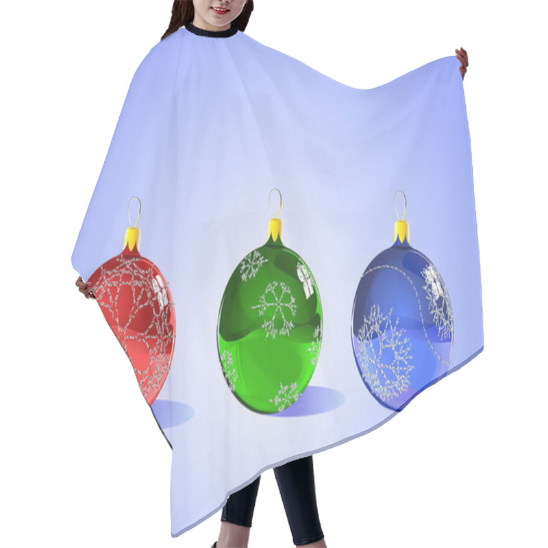 Personality  Christmas Tree Ornaments Hair Cutting Cape