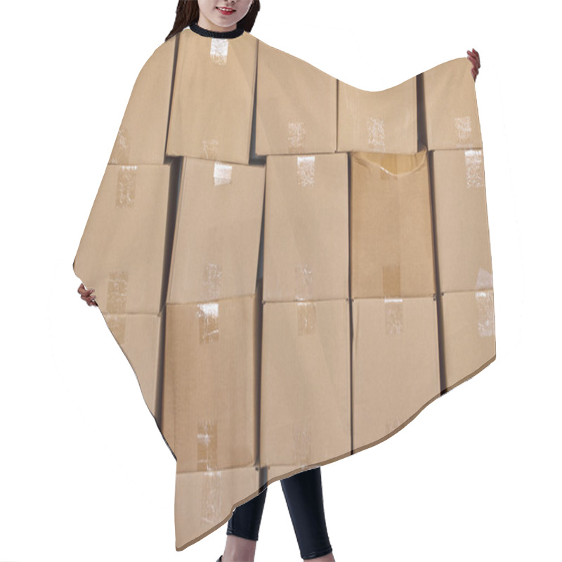 Personality  Boxes Stacked Up Hair Cutting Cape