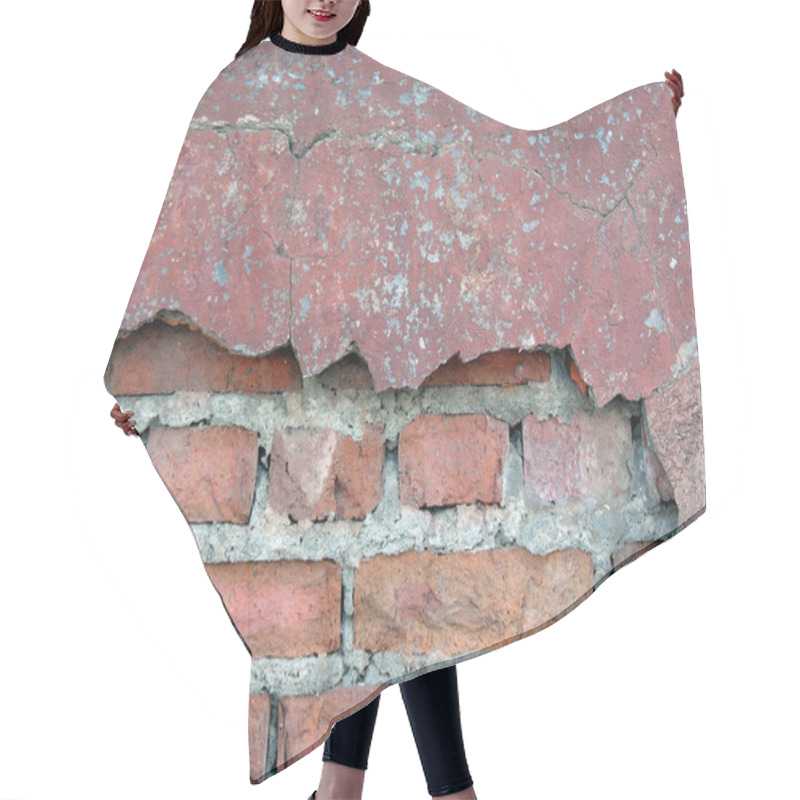 Personality  Old Brick Wall 2 Hair Cutting Cape