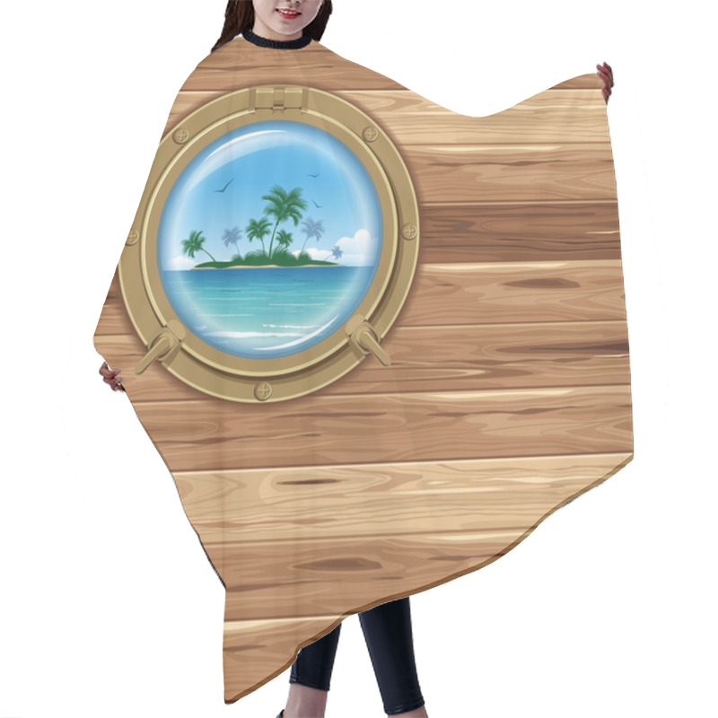 Personality  Boat Porthole Hair Cutting Cape