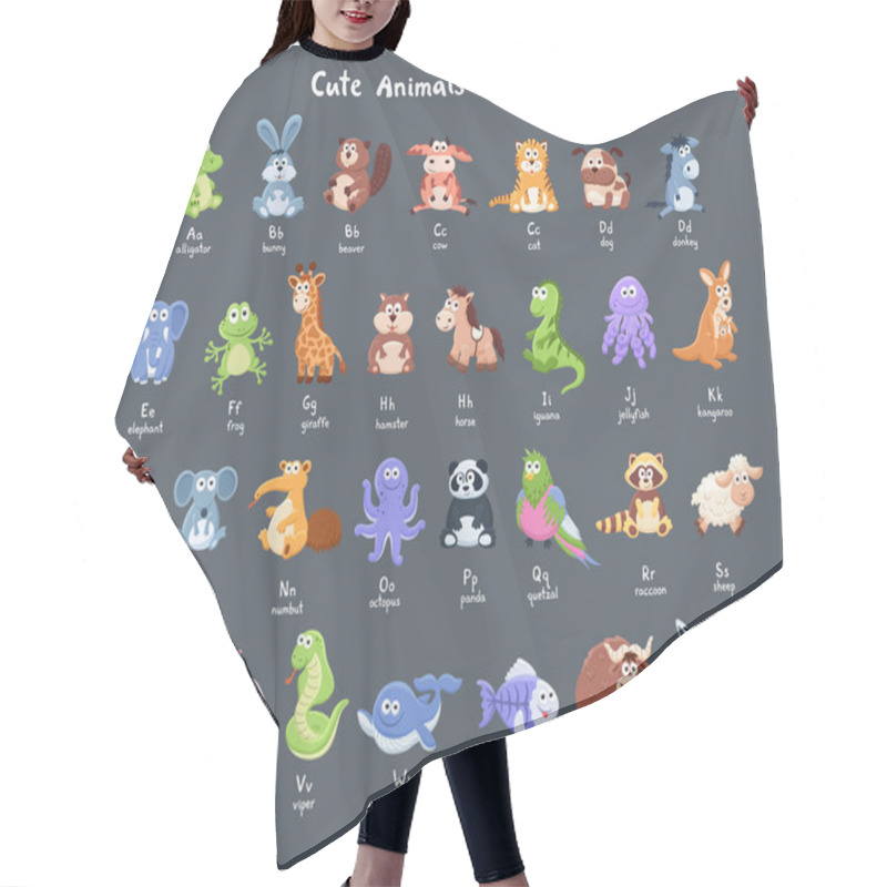 Personality  Cartoon Animals Collection Hair Cutting Cape