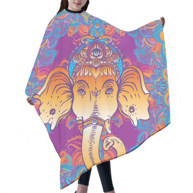 Personality  Hindu Lord Ganesha. Hair Cutting Cape