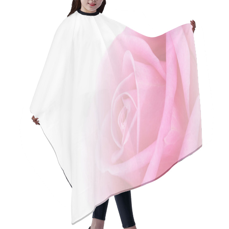 Personality  Beautiful Pink Rose Hair Cutting Cape