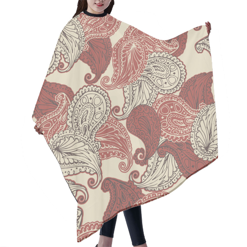 Personality  Paisley Seamless Pattern. Hair Cutting Cape