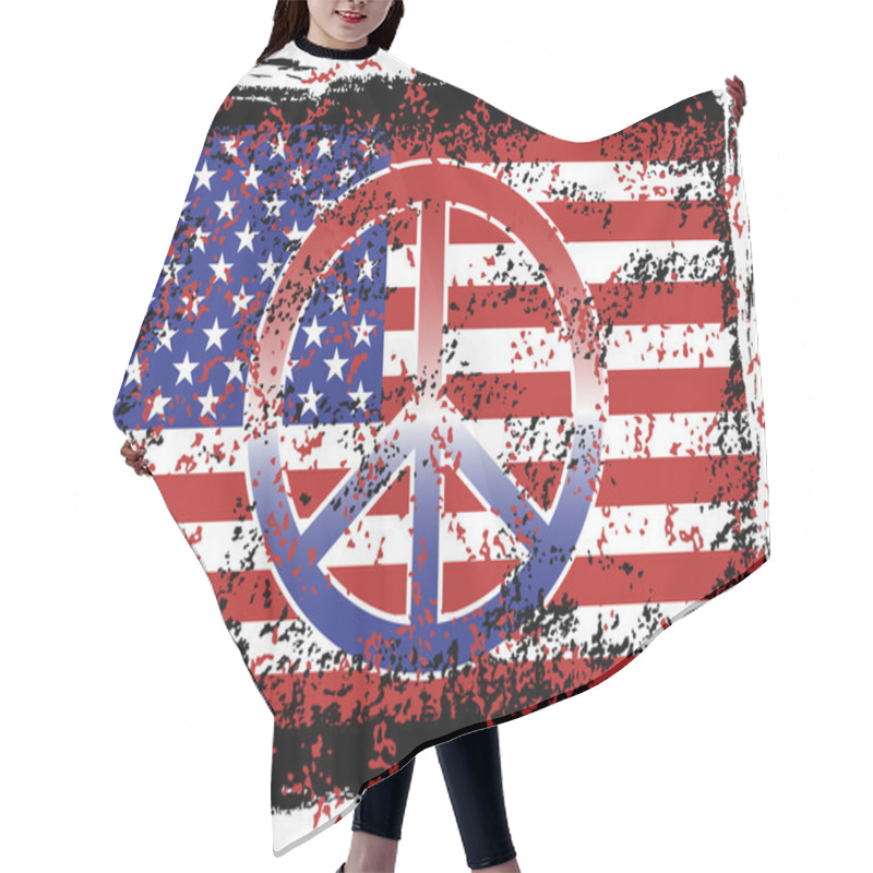 Personality  American Peace Hair Cutting Cape