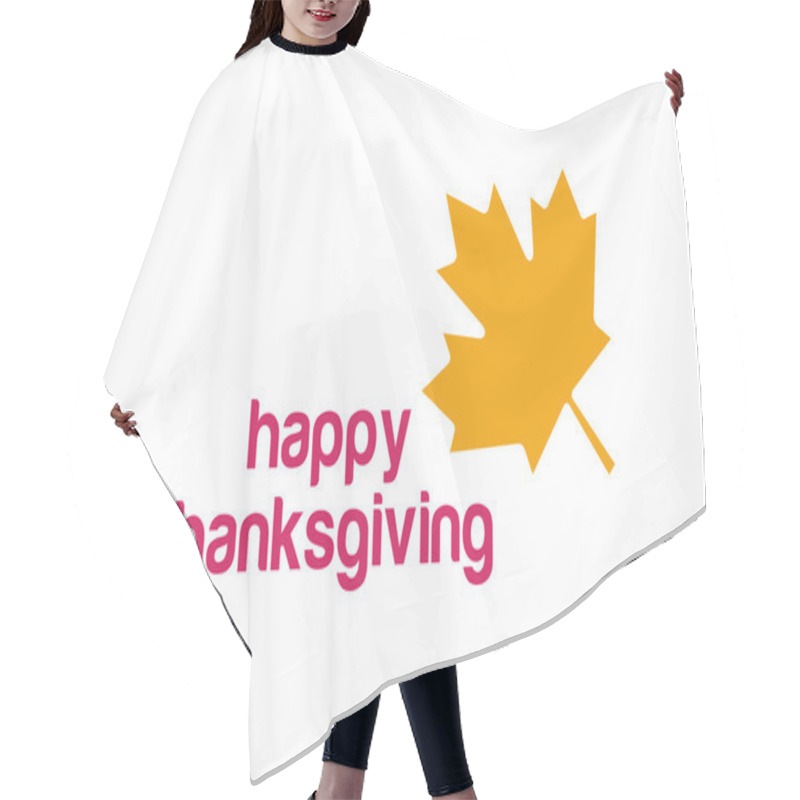 Personality  Thanksgiving Day Canada Logo Hair Cutting Cape