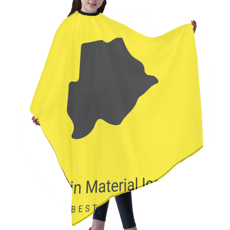 Personality  Botswana Minimal Bright Yellow Material Icon Hair Cutting Cape