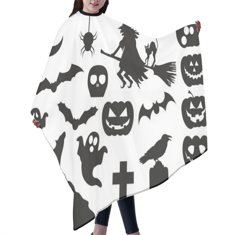 Personality  Halloween Vector Pack Hair Cutting Cape