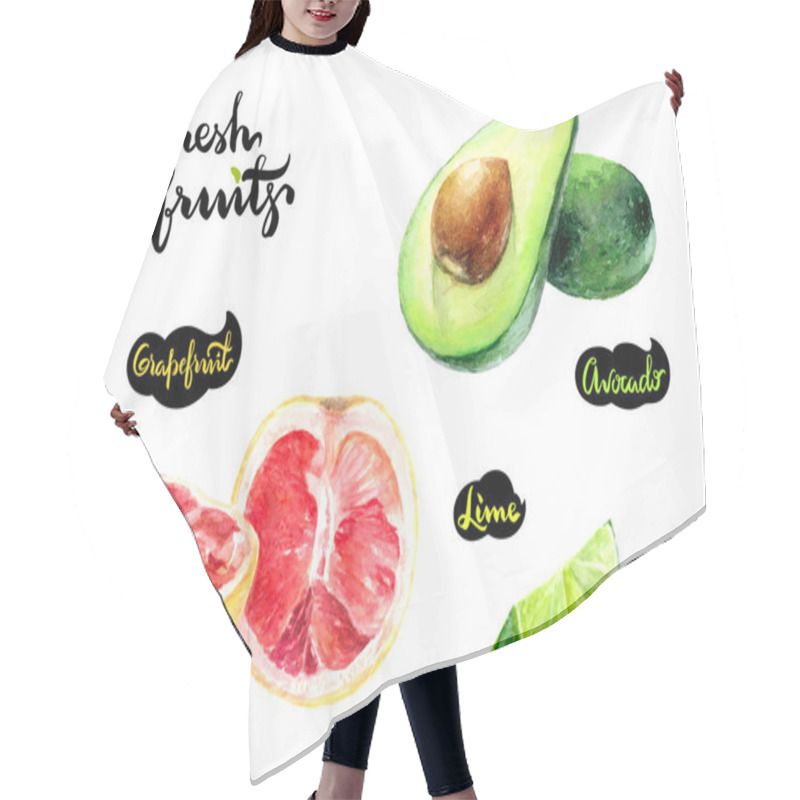 Personality  Avocado, Grapefruit And Lime  Hair Cutting Cape