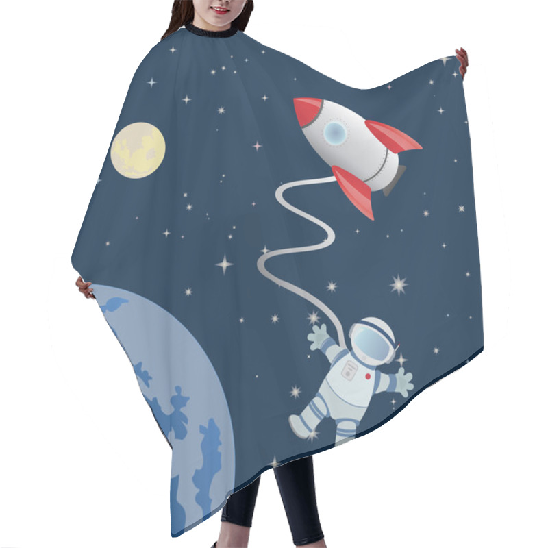 Personality  Astronaut Hair Cutting Cape